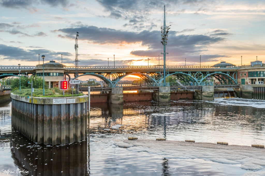 Sunset at the Barrage
