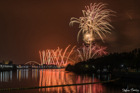 Fireworks from the Barrage